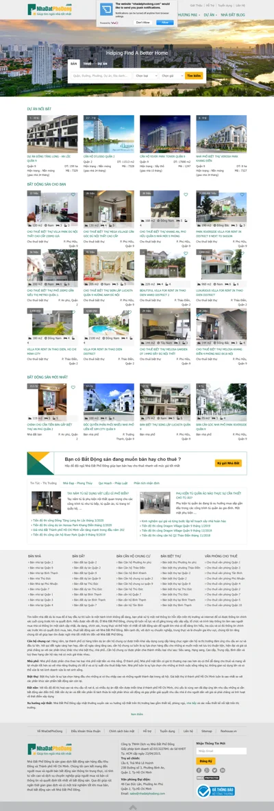 Web bất động sản